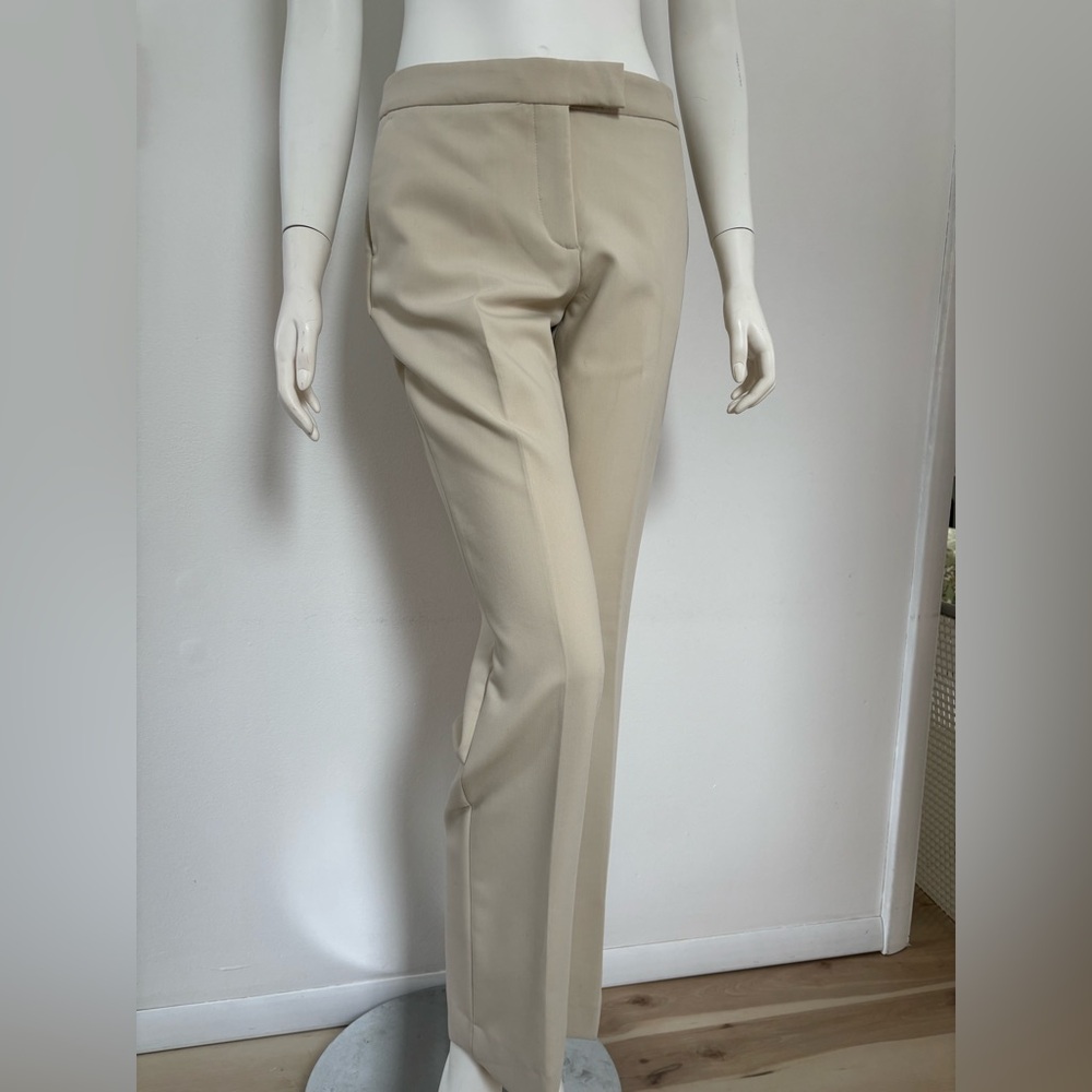 Zara Cream Straight-Leg Trousers